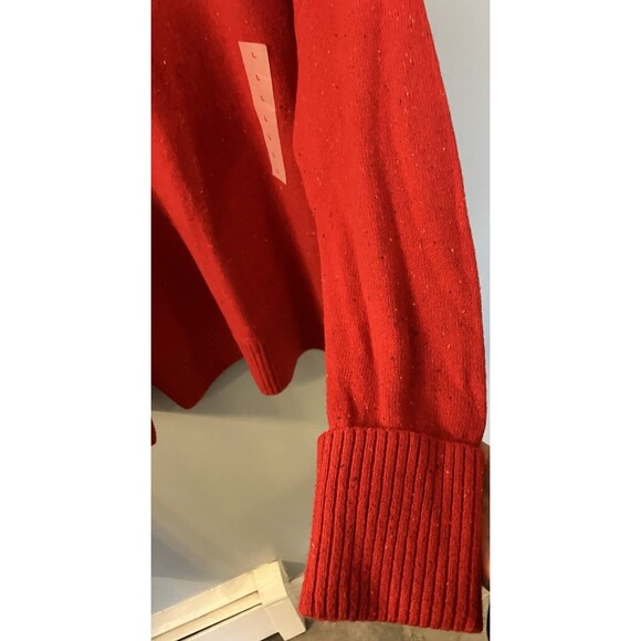 Old Navy Women Red Turtleneck Relaxed Fit Sweater Size Large NWT - Picture 6 of 7